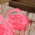 Retro pink plastic flower basket cake box portable small bakery packaging container design. - 100 Packs / Small Plastic Flower Cake Box