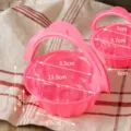Retro pink plastic flower basket cake box portable container for retro cream cakes SKU - 100 Packs / Large Plastic Flower Cake Box