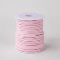 Rosa Kunstleder Kordel Rolle 3mm breit 45m lang Wildleder Schnur für DIY Schmuck basteln - Koreanisch Samt Leder Kordel Kirschrosa 50 Yards