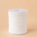 Weisse Wildlederimitat Kordel Rolle, 0.3cm Durchmesser, 45m Lange fuer DIY Basteln. - Koreanisch Samt Leder Kordel Weiß 50 Yards