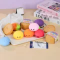 Adorable ensemble de jouets anti-stress boulette mignonne avec mini paniers vapeur pour enfants. - Style Farine (Sac Opp) / 1 Pièce
