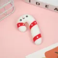 Joli jouet anti-stress en forme de canne de bonbon de Noël à rebond lent pour les enfants. - Grand (1 Pièce) / Style Canne à Sucre