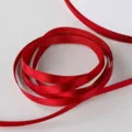Nastro di raso rosso largo 0,6 cm e lungo 100 iarde per confezioni regalo e decorazioni per feste. - Hair Ribbon / 0.6cm Larghezza 100 Iarde Lunghezza / Borgogna