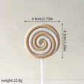 Lecca lecca spirale decorazione torta dolce festa carino accessorio per forno 4.4cm - Marrone chiaro