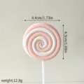 Rosa bianco spirale caramella torta decorazione topper dolce festa pasticceria ornamento - Rosa chiaro