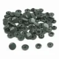Dark green resin snap buttons no sew fastener DIY clothing sewing accessories craft supplies - Nail Head Large Snap*2 12mm Nail Head Counter Snap*2 10.5mm 1 Set 4pcs 20 Sets/Pack / Dark Army Green