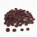Brown resin snap buttons non sew prong press fasteners for DIY clothing sewing crafts accessories - Nail Head Large Snap*2 12mm Nail Head Counter Snap*2 10.5mm 1 Set 4pcs 20 Sets/Pack / Burgundy
