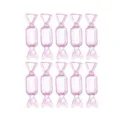 Mini candy shaped transparent storage box, pink jewelry organizer ring earrings holder - Pink