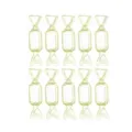 Transparent candy shape mini storage box for rings and earrings, cute jewelry container. - Yellow