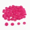 Vibrant pink resin snap buttons for DIY sewing, garment accessories and handmade craft projects. - Nail Head Large Snap*2 12mm Nail Head Counter Snap*2 10.5mm 1 Set 4pcs 20 Sets/Pack / Rose Red