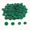 Green resin snap buttons, DIY craft sewing fasteners and clothing accessories for handmade projects. - Nail Head Large Snap*2 12mm Nail Head Counter Snap*2 10.5mm 1 Set 4pcs 20 Sets/Pack / Verdant