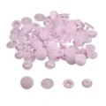 Colorful resin snap buttons for DIY sewing crafts, lightweight clothing accessories and fasteners. - Nail Head Large Snap*2 12mm Nail Head Counter Snap*2 10.5mm 1 Set 4pcs 20 Sets/Pack / Light Purple