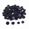 Dark blue resin snap fasteners for DIY sewing, clothing accessories, bulk pack. - Nail Head Large Snap*2 12mm Nail Head Counter Snap*2 10.5mm 1 Set 4pcs 20 Sets/Pack / Deep Navy