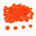 Colorful resin snap buttons set for DIY sewing crafts, garments, and clothing accessories - Nail Head Large Snap*2 12mm Nail Head Counter Snap*2 10.5mm 1 Set 4pcs 20 Sets/Pack / Orange Red