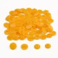 Yellow resin snap buttons for sewing clothes, DIY handmade crafts and fashion accessories. - Nail Head Large Snap*2 12mm Nail Head Counter Snap*2 10.5mm 1 Set 4pcs 20 Sets/Pack / Golden Yellow