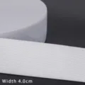 Λευκό πλεκτό λάστιχο επίπεδο 4cm για ζώνη παντελονιού ραπτική DIY αξεσουάρ ρούχων - 4cm (5 Yards/Pack) / Λευκό