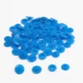 Blue resin snap buttons for DIY sewing crafts, clothing accessories and handmade garment fasteners - Nail Head Large Snap*2 12mm Nail Head Counter Snap*2 10.5mm 1 Set 4pcs 20 Sets/Pack / Aqua