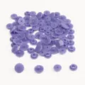 Purple resin snap fasteners for DIY sewing crafts, clothing accessories and handmade buttons. - Nail Head Large Snap*2 12mm Nail Head Counter Snap*2 10.5mm 1 Set 4pcs 20 Sets/Pack / Medium Purple
