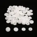 White resin snap fasteners DIY sewing buttons press studs clothing accessories craft supplies - Nail Head Large Snap*2 12mm Nail Head Counter Snap*2 10.5mm 1 Set 4pcs 20 Sets/Pack / White
