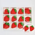 Large strawberry chocolate cake decoration box 60pcs baking dessert accessory set. - 60 Pieces/Pack / Chocolate Red