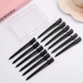 Set di mollette per capelli a becco d'anatra nere con scatola di immagazzinaggio trasparente - Mollette per Volume Nere in Scatola 12 Pezzi