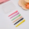 Set di mollette per capelli a becco d'anatra in metallo con scatola per frangia e trucco. - In Scatola 6 Mollette Volume Colore Misto