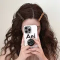Minimalistische acetaat haarspelden voor vrouwen, golvende eendebek haarspeldjes. - Melkkoffie + Karamel Textuur