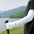 Eisseide Sonnenschutz Ärmel für Outdoor Radsport, atmungsaktive Armlinge UPF50+ - Einheitsgröße / Weiß