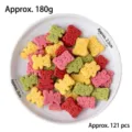 Deliziosa variante di colorati biscotti a forma di orsetto per decorare torte e dolci. - Beiduofu Happy Orso Colore Misto 180g