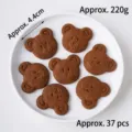 Simpatici biscotti orsetto cartone animato decorazione torta dessert mousse festa - Xiangfulai 220g Testa di Orso Cartoon Gusto Cacao