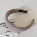 Französischer Vintage-Strick breiter Haarreif, bequemer Haarschmuck für stilvolle Damen. - Milchkaffee Einfarbig Haarreif / 4cm
