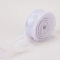 Nastro in organza iridescente per confezioni regalo e decorazioni per torte, 4 cm di larghezza. - Bianco Aurora Nastro a Rete Iridescente 10 Iarda