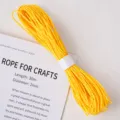 Yellow paper twine rope for gift wrapping and DIY crafts, approx 30m long and 2mm thick. - Paper String Dark Yellow 30m
