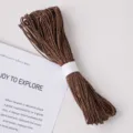 Brown paper twine string cord 30m length 2mm diameter for gift wrapping craft DIY packing. - Paper String Dark Coffee 30m