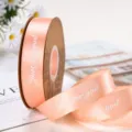 Rotolo nastro raso rosa 2.5cm largo 40m lungo per confezione regalo scatola torta - Champagne