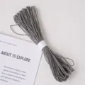 Grey paper twine 30m length 2mm diameter for gift packaging, craft, and DIY projects. - Paper String Gray 30m