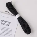Black paper twine string 30 meters long 2mm diameter for gift wrapping and DIY crafts. - Paper String Black 30m