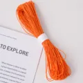 Orange Paper Twine String Cord 30m 2mm for Gift Wrapping and DIY Craft Projects - Paper String Orange 30m