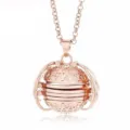 Prachtige roségouden opvouwbare astronomische bol medaillon ketting, multi-layer fotoalbum hanger. - 4 Stuks Roségoud