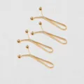 Pinces de resserrement de taille dorees lot de quatre epingles invisibles pour pantalon - Paquet de 4 Pièces / Or