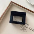Koreanische minimalistische quadratische Haarklammer klein für Damen Haarspange Accessoires. - Schwarz