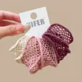 Ensemble de jarretières de manches en filet élastique et élastiques, bandes colorées. - Grille Violette