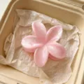 Pince a cheveux fleur rose en acrylique accessoire elegante pour femme style quotidien 7.5cm - Pince Florale / 7.5cm / Rose Lavis