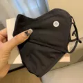 Schwarze Sonnenschutz Gesichtsmaske, atmungsaktiver UV-Schutz Sommer Bezug, Variante. - Einheitsgröße / Schwarz