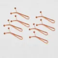 Clips de serrage pour taille de pantalon or rose, lot de 8 épingles ajustables sans couture. - 8 Pièces/Pack / Or rose