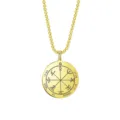 Collier Amulette Pentacle de Salomon en Acier Inoxydable Plaque Or 18K Bijoux Talisman Homme - Collier Style 1