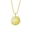 Collier pendentif hexagramme sceau de Salomon en acier inoxydable doré bijou amulette unisexe - Necklace Style 3