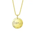 Collar con colgante de amuleto pentáculo de Salomón de acero inoxidable bañado en oro 18K para regalo. - Collar Estilo 9
