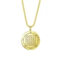 Collar con colgante amuleto de salomón de acero inoxidable chapado en oro 18k regalo - Collar Estilo 13