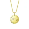 Collar con colgante de amuleto de sello de Salomón de acero inoxidable chapado en oro de 18k - Collar Estilo 28